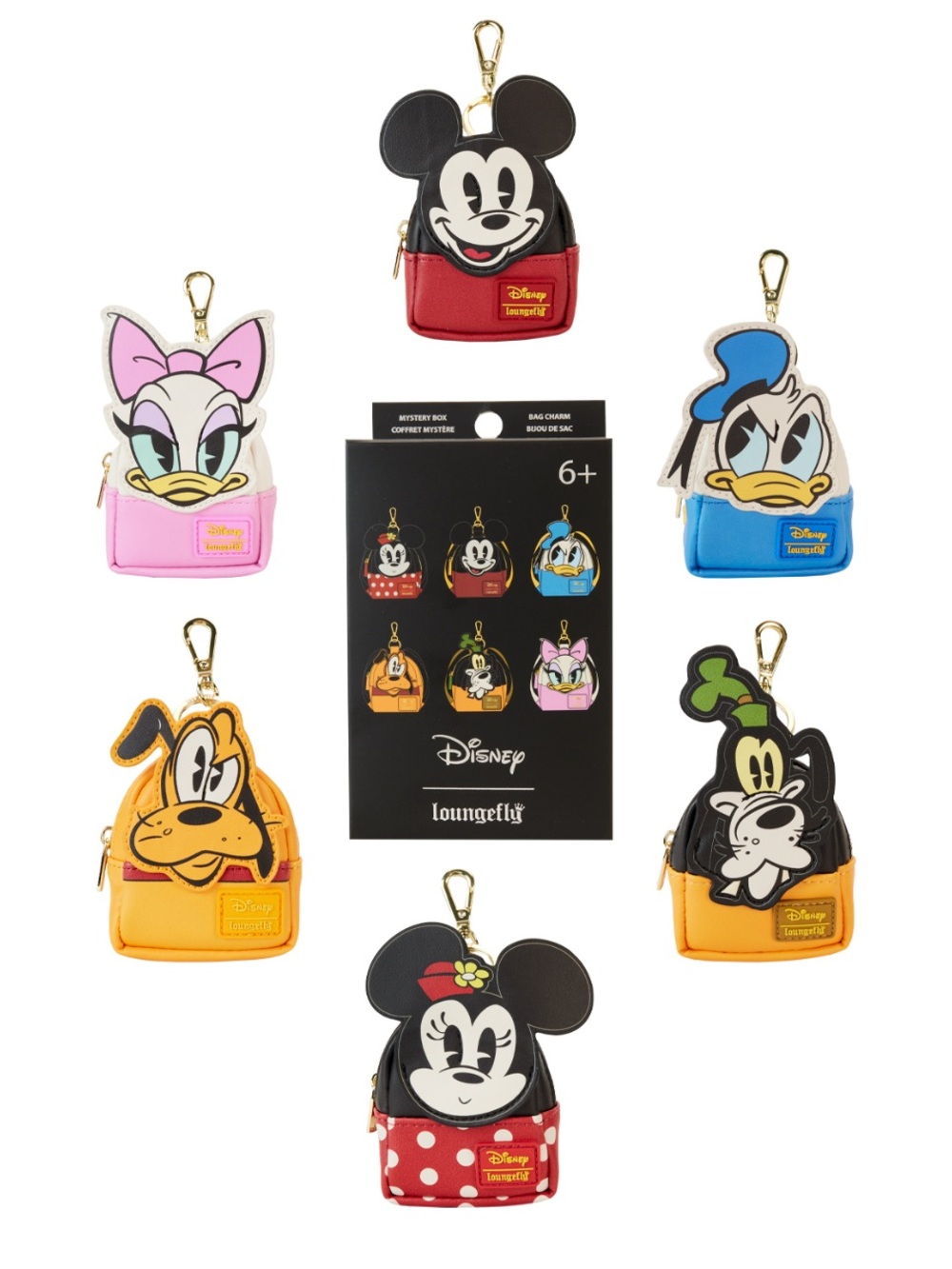 Loungefly Disney Mickey & Friends Cosplay Mystery Mini Backpack Keychain Charm
